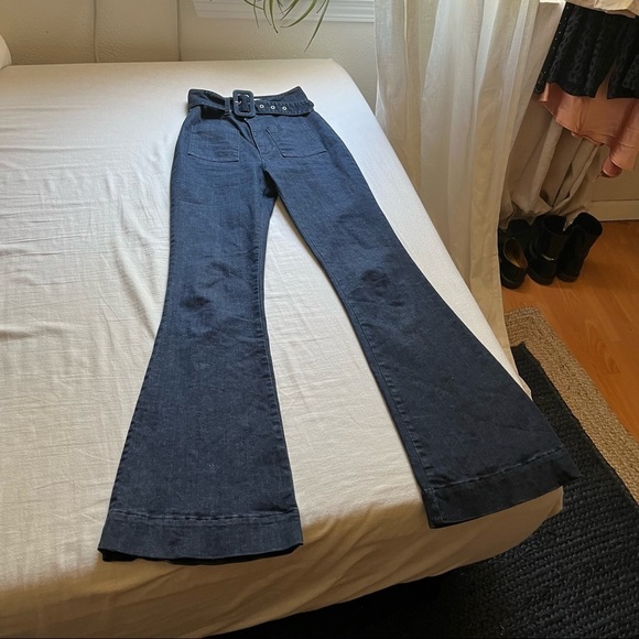 N/NICHOLAS blue denim flare bootcut jeans - Picture 1 of 7